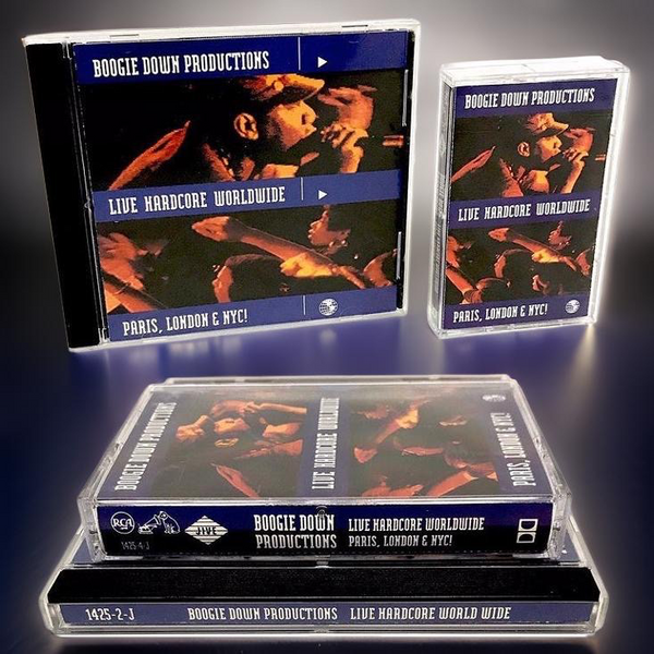 •BOOGIE DOWN PRODUCTIONS - LIVE HARDCORE WORLDWIDE• (1991) (CASSETTE & CD AVAILABLE) (ORIGINAL PRESSINGS)