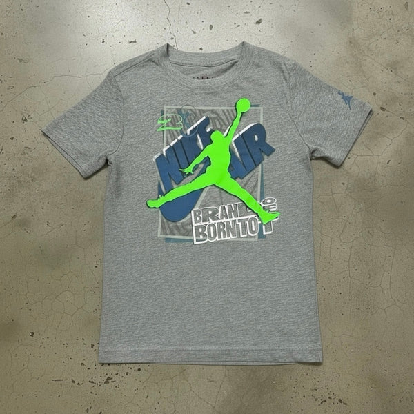 *AIR JORDAN* (CARBON HEATHER) BOYS SHORT SLEEVE T-SHIRTS