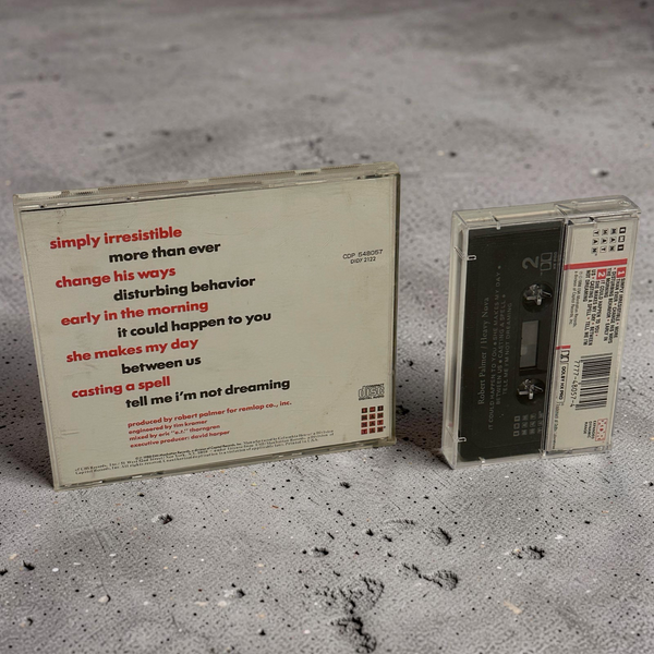 •ROBERT PALMER ~ HEAVY NOVA• ~1988 OG CANADIAN PRESSINGS~ (CD & CASSETTE TAPE)