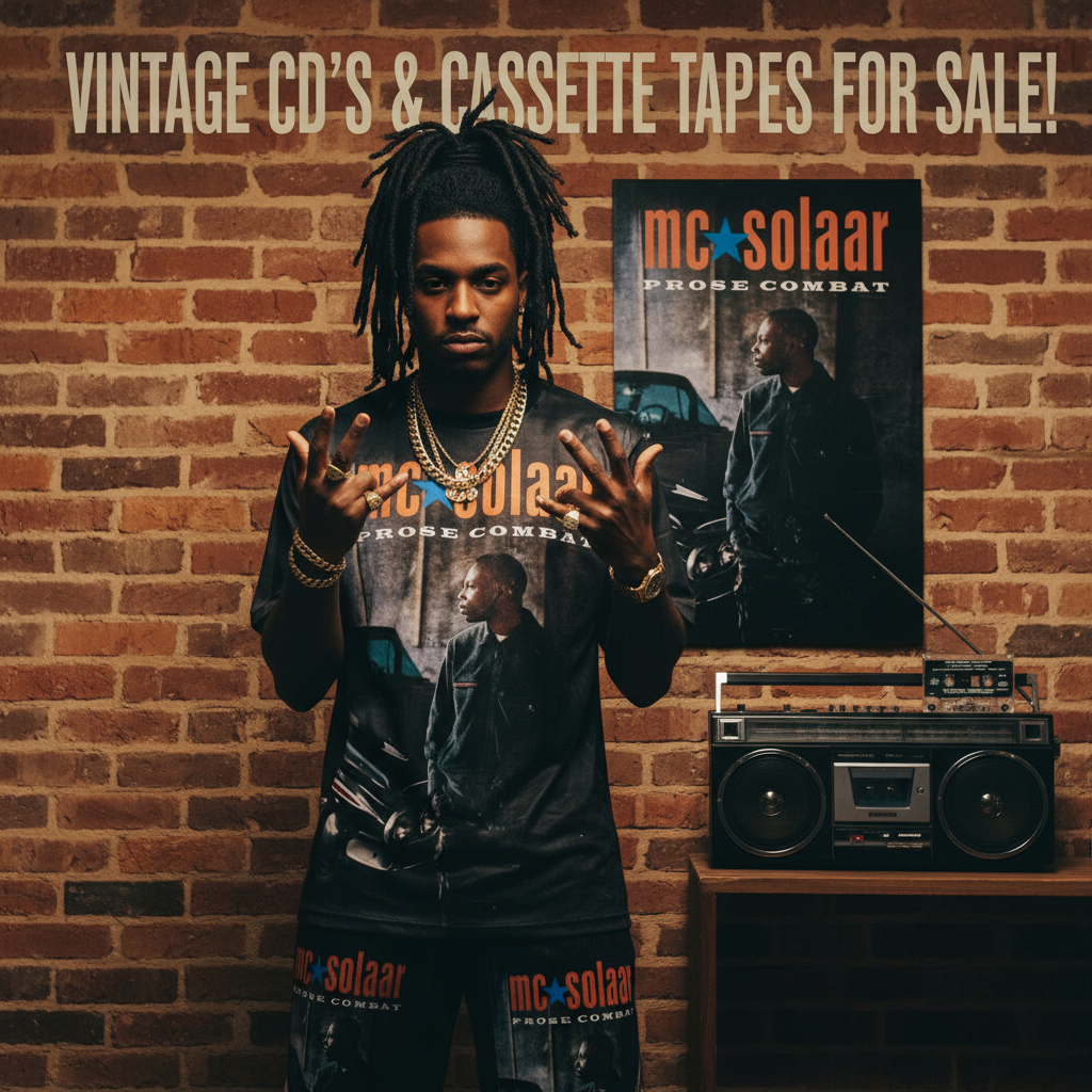 •MC SOLAAR ~ PROSE COMBAT• ~1994 OG PRESSING~ (CASSETTE TAPE) (2)