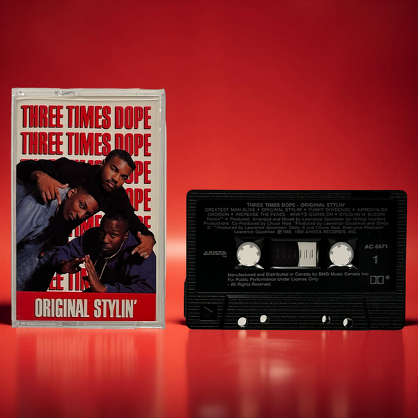 •THREE TIMES DOPE ~ ORIGINAL STYLIN’• ~1989 OG CANADIAN PRESSING~ (CASSETTE TAPE)
