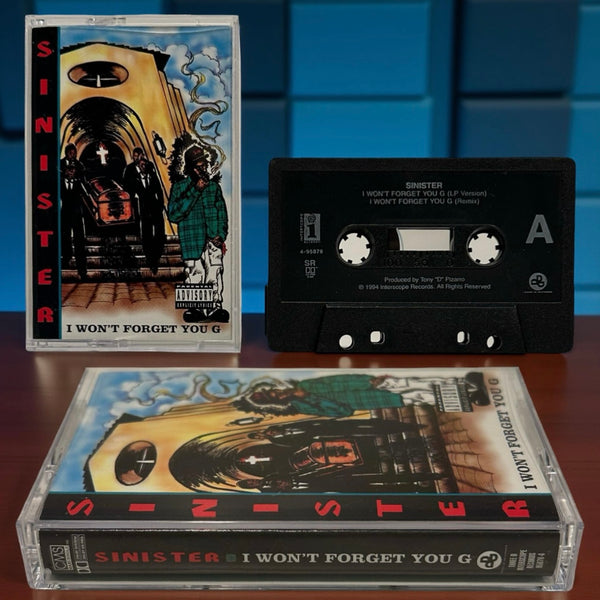 •SINISTER - I WONT FORGET YOU G• ~1994 OG PRESSING~ (MAXI-SINGLE CASSETTE TAPE)