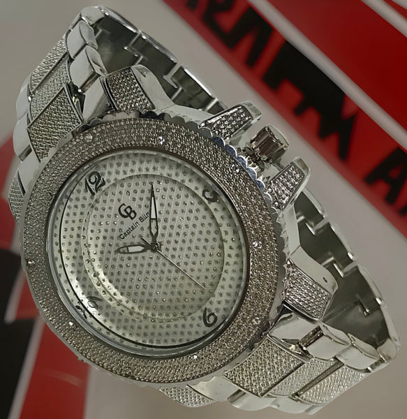 *CB* HEAVY SILVER STAINLESS STEEL WATCHES AVAILABLE BY CB JEWELRY