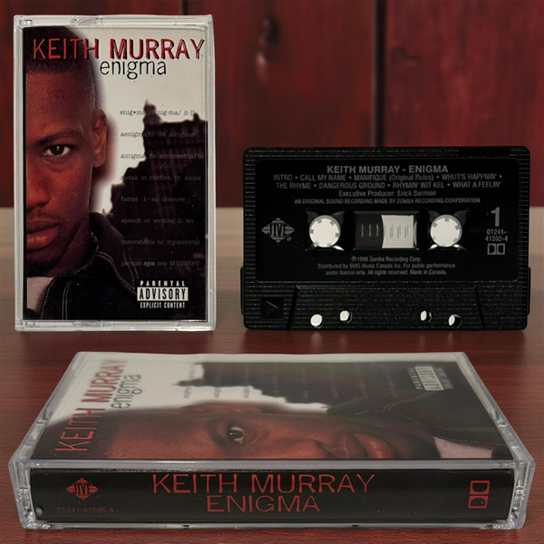 •KEITH MURRAY - ENIGMA• ~1996 OG CANADIAN PRESSING~ (CASSETTE TAPE) (HTF BLACK SHELL)