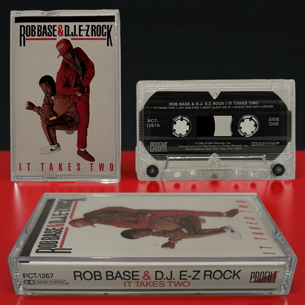 •ROB BASE & D.J. E-Z ROCK ~ IT TAKES TWO• ~1988 OG PRESSING~ (CASSETTE TAPE)