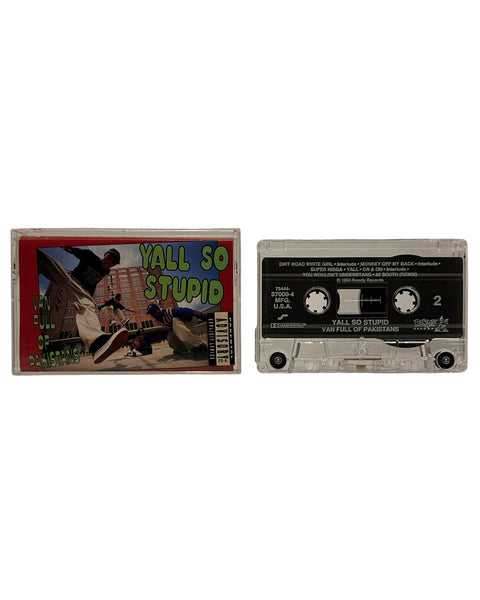 •YALL SO STUPID - A VAN FULL OF PAKISTANS• ~1993 OG PROMO PRESSING~ (CASSETTE TAPE)