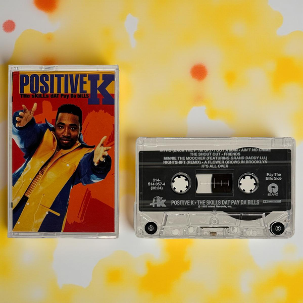 •POSITIVE K ~ THE SKILLS DAT PAY DA BILLS• ~1992 OG PRESSING~ (CASSETTE TAPE) (2)