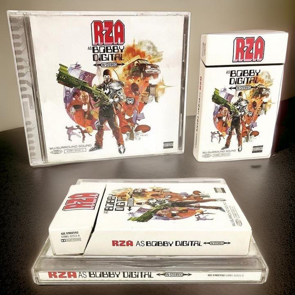 •RZA - AS BOBBY DIGITAL IN STEREO• (1998) (CASSETTE & CD AVAILABLE) (ORIGINAL PRESSINGS)