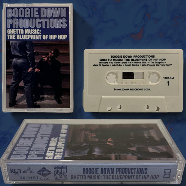 •BOOGIE DOWN PRODUCTIONS ~ GHETTO MUSIC: THE BLUEPRINT OF HIP HOP• ~1989 OG CLUB PRESSING~ (CASSETTE TAPE) (4)
