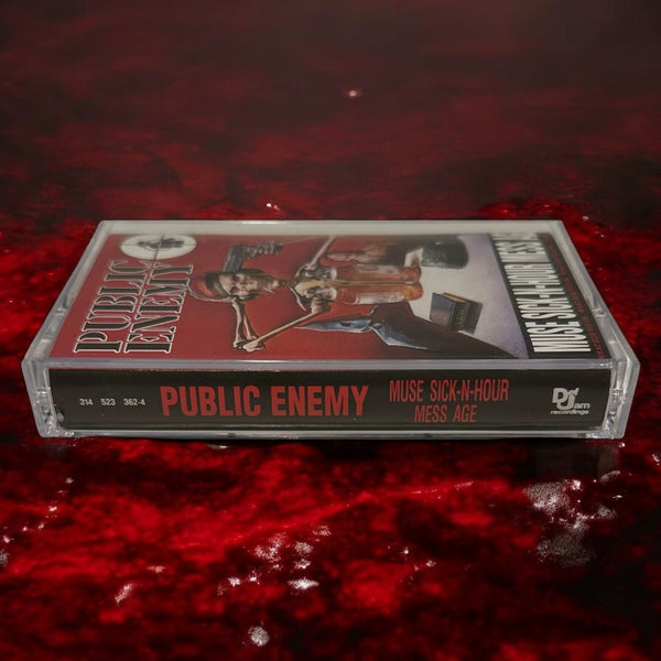 •PUBLIC ENEMY ~ MUSE SICK-N-HOUR MESS AGE• ~1994 OG PRESSING~ (CASSETTE TAPE)