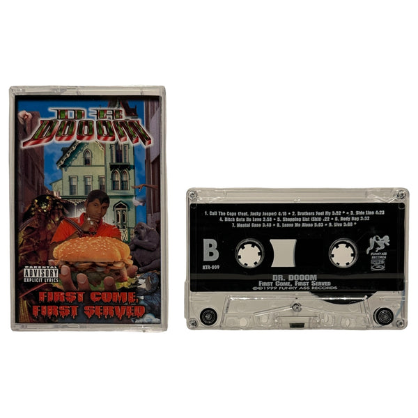 •DR. DOOOM - FIRST COME, FIRST SERVED• ~1999 OG PRESSINGS~ (CD & CASSETTE TAPE)