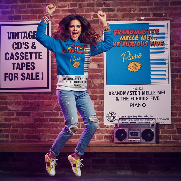 •GRANDMASTER MELLE MEL & THE FURIOUS 5 - PIANO• ~1989 HTF OG PRESSING~ (CASSETTE TAPE)