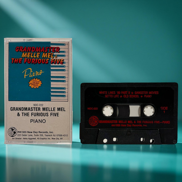 •GRANDMASTER MELLE MEL & THE FURIOUS 5 - PIANO• ~1989 HTF OG PRESSING~ (CASSETTE TAPE)