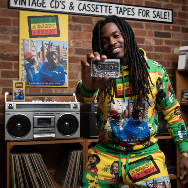 •ASHER D & DADDY FREDDY - RAGGAMUFFIN HIP-HOP• ~1988 OG PRESSING~ (CASSETTE TAPE)