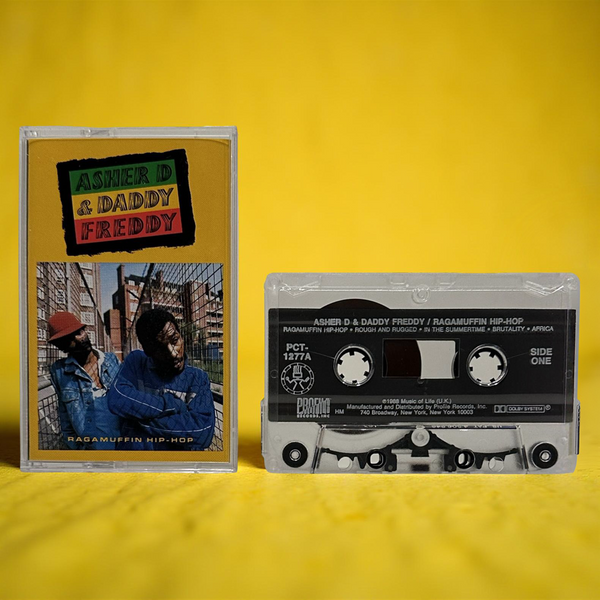 •ASHER D & DADDY FREDDY - RAGGAMUFFIN HIP-HOP• ~1988 OG PRESSING~ (CASSETTE TAPE)
