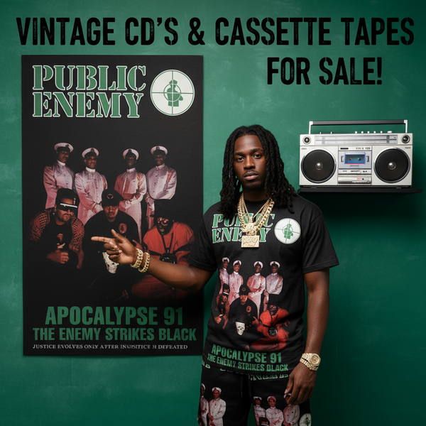 •PUBLIC ENEMY ~ APOCALYPSE 91… THE ENEMY STRIKES BLACK• ~1991 OG PRESSING~ (CASSETTE TAPE) (2)