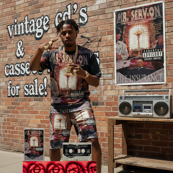 •MR. SERV-ON ~ LIFE INSURANCE• ~1997 OG PRESSING~ (NO LIMIT) (CASSETTE TAPE)