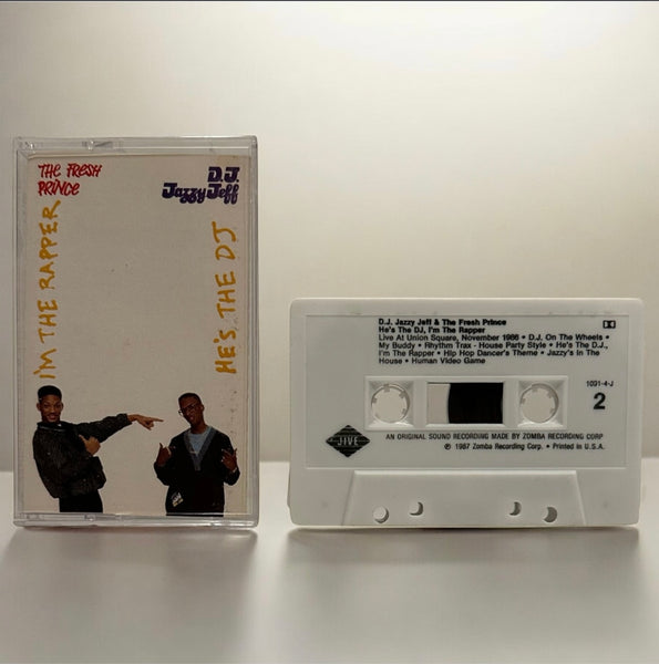 •DJ JAZZY JEFF AND THE FRESH PRINCE - HE’S THE DJ I’M THE RAPPER• ~1988 OG CLUB PRESSING~ (CASSETTE TAPE WHITE SHELL) (3)