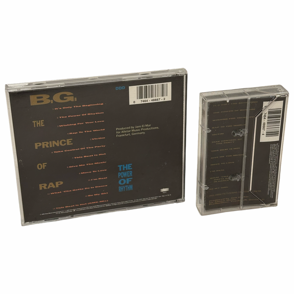 •B.G. THE PRINCE OF RAP - THE POWER OF RHYTHM• ~1991 OG PRESSINGS~ (CD & CASSETTE TAPE)