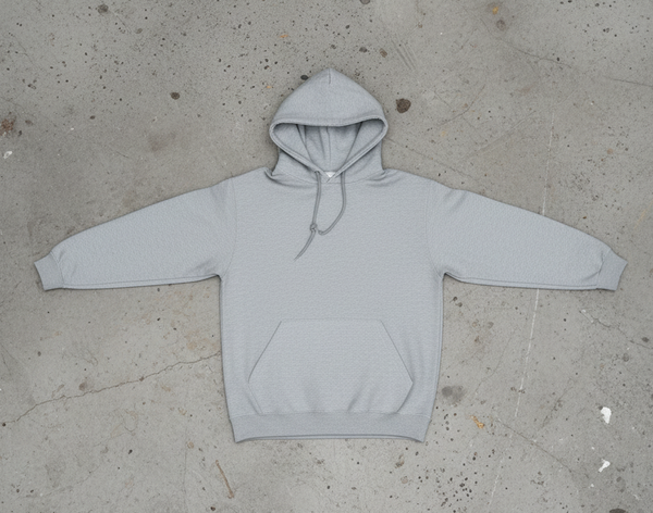 *COTTON BEST* (GREY) PULLOVER HOODIES ~HIGH GRADE COTTON BLENDS~