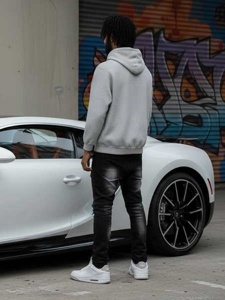 *COTTON BEST* (GREY) PULLOVER HOODIES ~HIGH GRADE COTTON BLENDS~