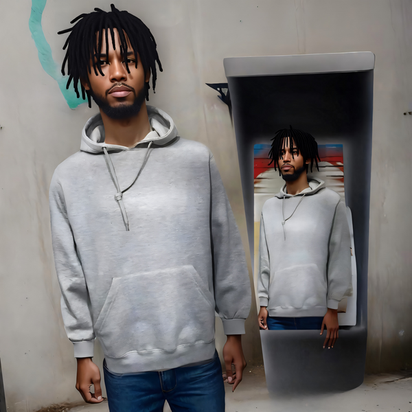 ^COTTON BEST^ (GREY) PULLOVER HOODIES ~HIGH GRADE COTTON BLENDS~