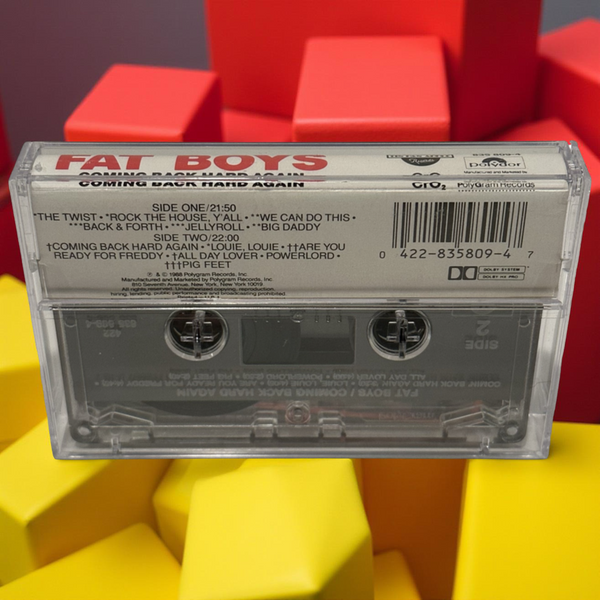 •FAT BOYS ~ COMING BACK HARD AGAIN• ~1988 OG PRESSING~ (CASSETTE TAPE)