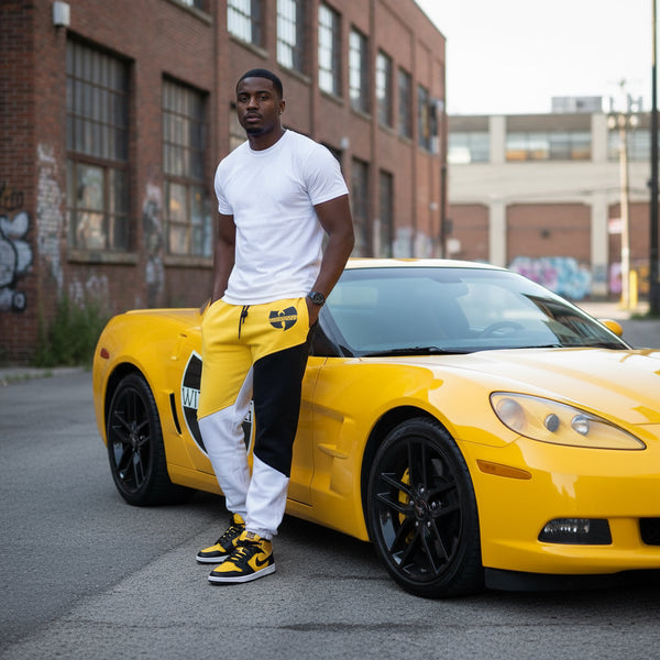 *WU-WINNIPEG* (3 TONE) •JOGGER SWEATPANTS• (EMBROIDERED LOGO)