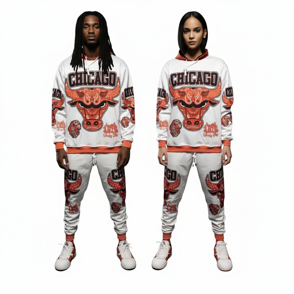 *CHICAGO* ~WINDY CITY~ JOGGER SWEATSUITS (FLEECY SOFT LINED)