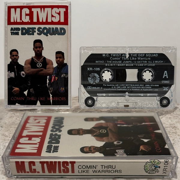 •M.C. TWIST AND THE DEF SQUAD - COMIN’ THRU LIKE WARRIORS• ~1989 OG PRESSING~ (CASSETTE TAPE)