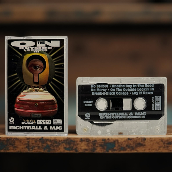 •EIGHTBALL & MJG - ON THE OUTSIDE LOOKING IN• ~1994 OG PRESSING~ (CASSETTE TAPE)