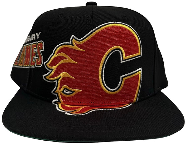 *Calgary Flames* snapback hats by Mitchell & Ness