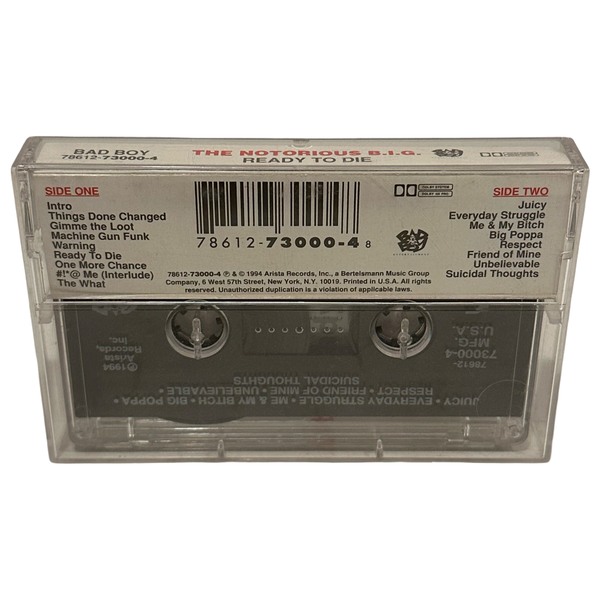 •THE NOTORIOUS B.I.G. - READY TO DIE• ~1994 OG PRESSINGS~ (CD & CASSETTE TAPE)
