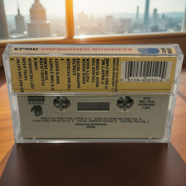•EPMD ~ UNFINISHED BUSINESS• ~1989 OG PRESSING~ (FRESH RECORDS CASSETTE) (1)