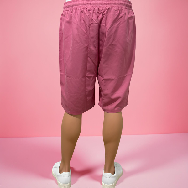 •PINK SHORTS• ~Lightweight summer casual wear~ (Front pockets & drawstring closure)