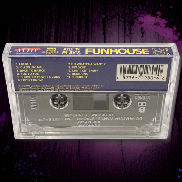 •KID ‘N PLAY - KID ‘N PLAY’S FUNHOUSE• ~1990 OG PRESSING~ (CASSETTE TAPE)