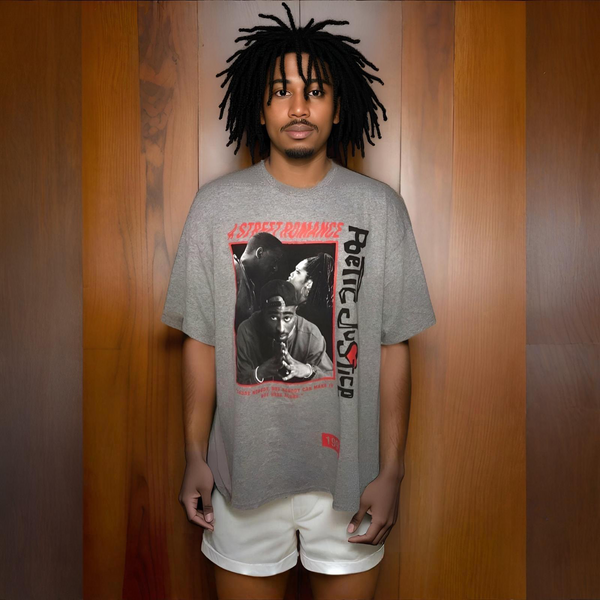 ^POETIC JUSTICE^ (GREY) OFFICIALLY LICENSED MOVIE T-SHIRTS
