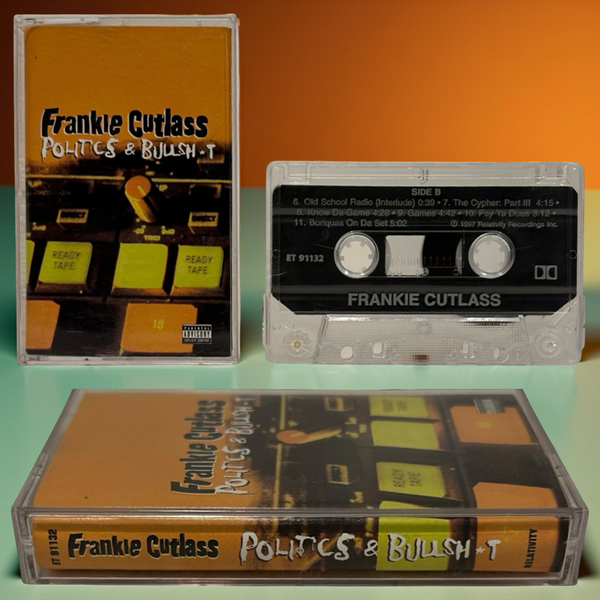 •FRANKIE CUTLASS - POLITICS & BULLSHIT• ~1997 OG CANADIAN PRESSING~ (CASSETTE TAPE)