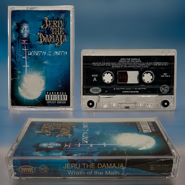 •JERU THE DAMAJA ~ WRATH OF THE MATH• ~1996 OG PRESSING~ (CASSETTE TAPE)