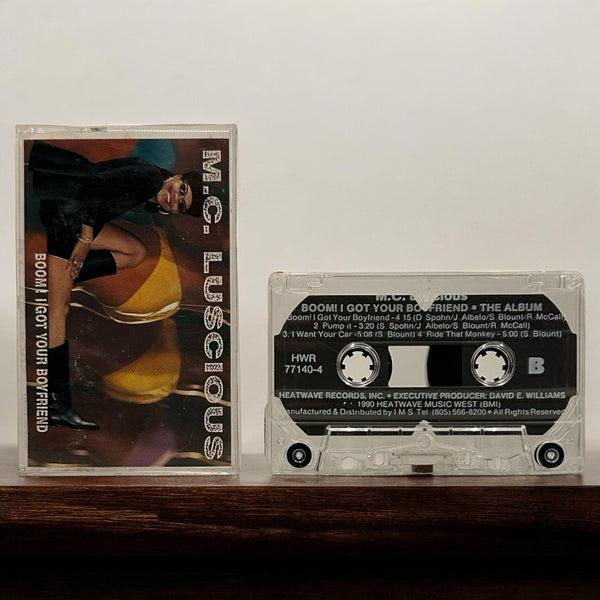 •M.C. LUSCIOUS - BOOM! I GOT YOUR BOYFRIEND• ~1990 OG PRESSING~ (CASSETTE TAPE)