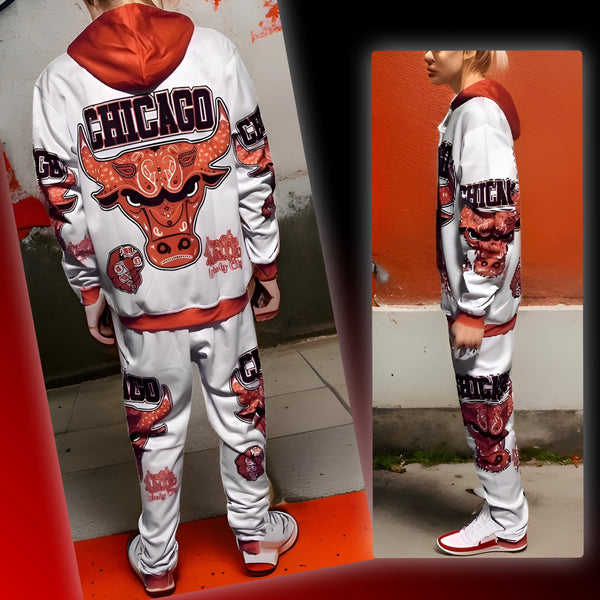 ^CHICAGO^ *WINDY CITY* JOGGER SWEATSUITS (FLEECY SOFT LINED)