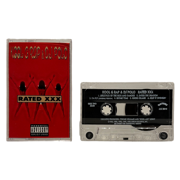 •KOOL G RAP & DJ POLO ~ RATED XXX• ~1996 OG PRESSINGS~ (CD & CASSETTE TAPE)