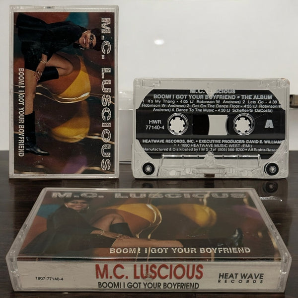 •M.C. LUSCIOUS - BOOM! I GOT YOUR BOYFRIEND• ~1990 OG PRESSING~ (CASSETTE TAPE)