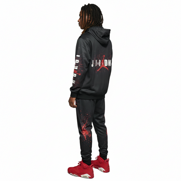 •AIR JORDAN• FULL SWEATSUITS (HOODED) (FLEECY SOFT LINED)