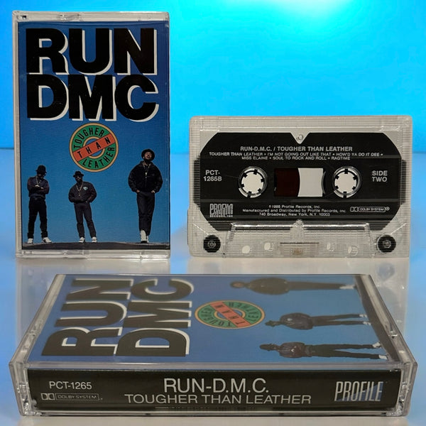 •RUN DMC - TOUGHER THAN LEATHER• ~1988 OG PRESSING~ (CASSETTE TAPE)