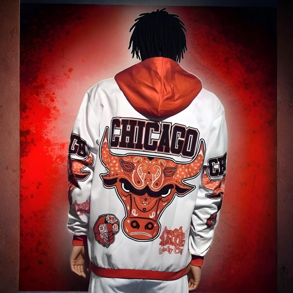 ^CHICAGO^ ~WINDY CITY~ PULLOVER HOODIES (FLEECY LINED)