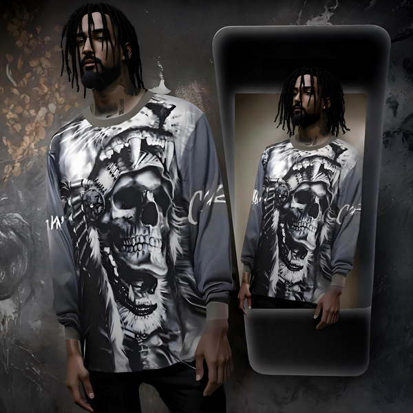 ^CHIEFIN’^ LONG SLEEVE TEES (HEADDRESS)