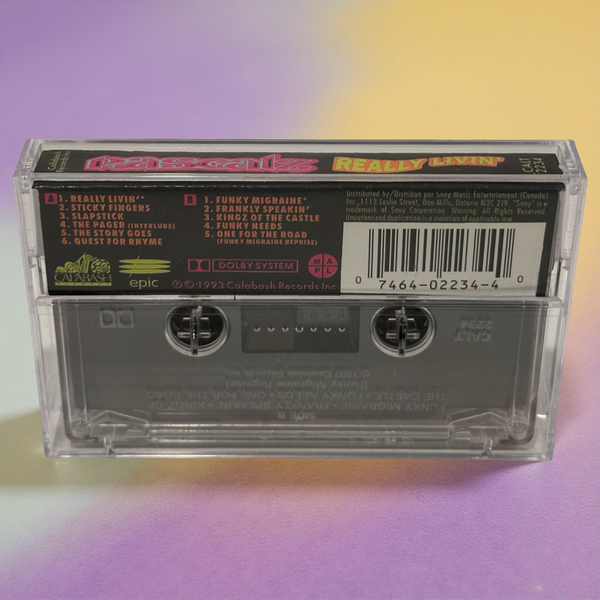 •RASCALZ - REALLY LIVIN’• ~1993 OG PRESSING~ (CASSETTE TAPE)