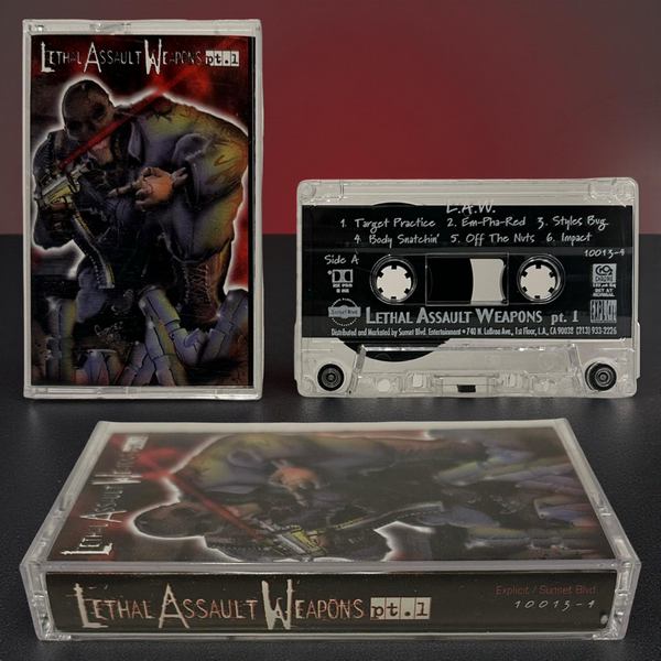 •L.A.W. - LETHAL ASSAULT WEAPONS• ~1995 OG PRESSING~ (CASSETTE TAPE)
