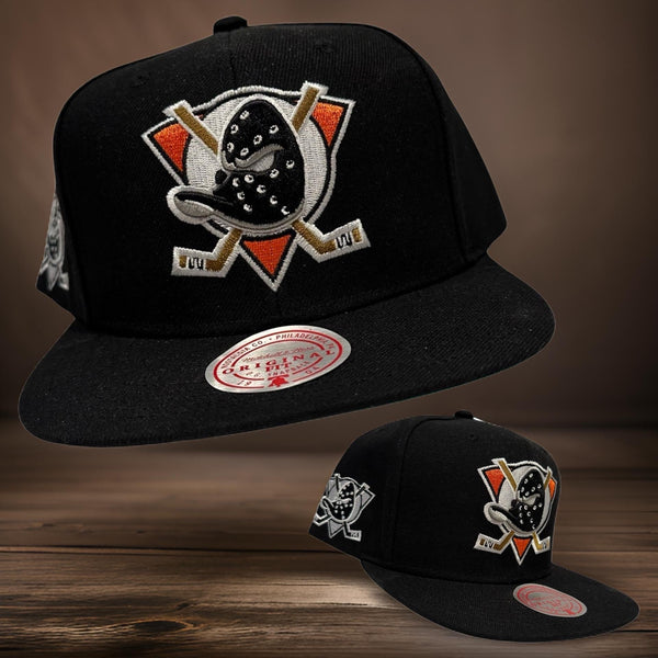 *Anaheim Mighty Ducks* snapback hats by Mitchell & Ness